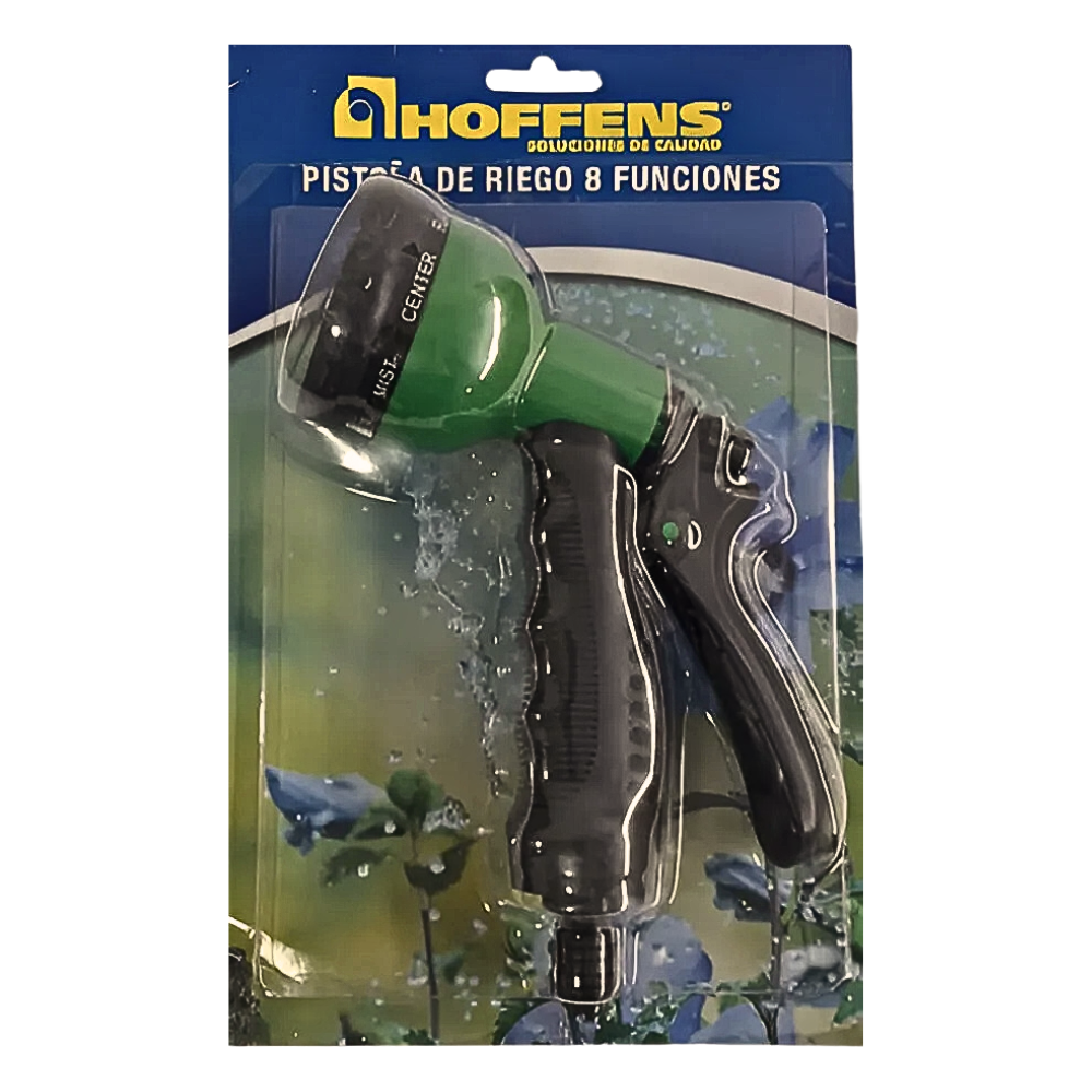 Pistola Riego Para Manguera 8Funciones Con Adaptador Hoffens-2