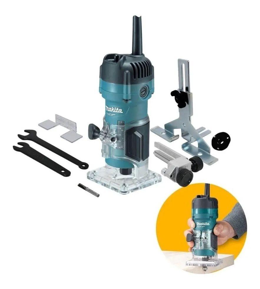 Fresadora Router Tupi 1/4'' (6mm) 530w M3700b Makita-4