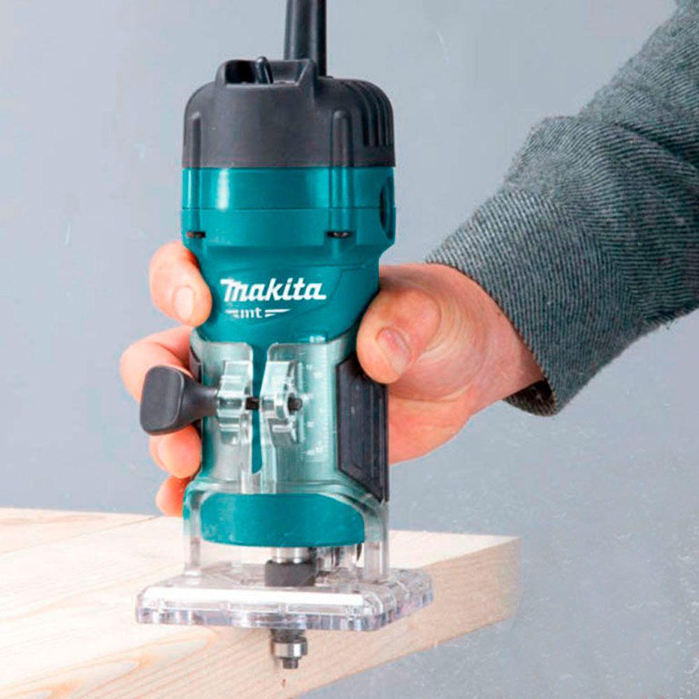 Fresadora Router Tupi 1/4'' (6mm) 530w M3700b Makita-5