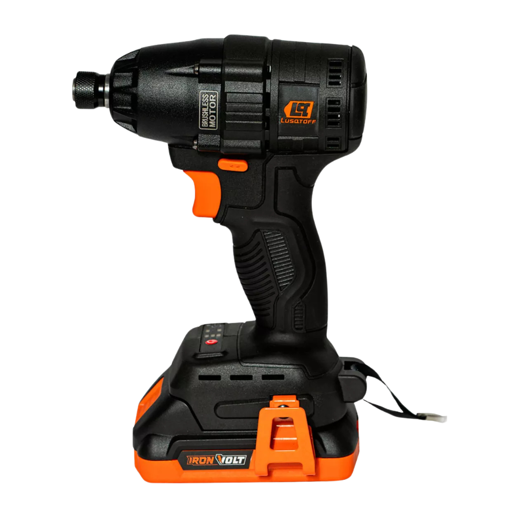 Atornillador De Impacto 1/4" Lusqtoff 18v Brushless + Kit-7