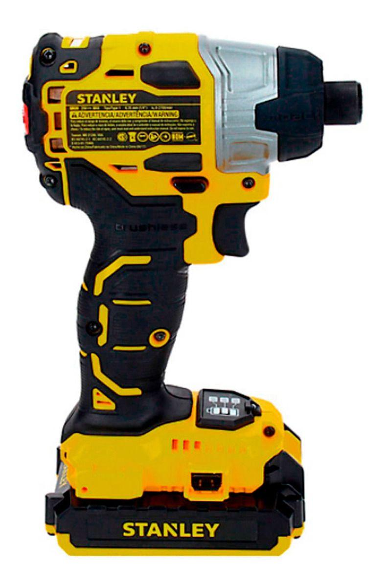 Atornillador Impacto Sin Carbones 20v Stanley Sbi201s2k-b2c-8