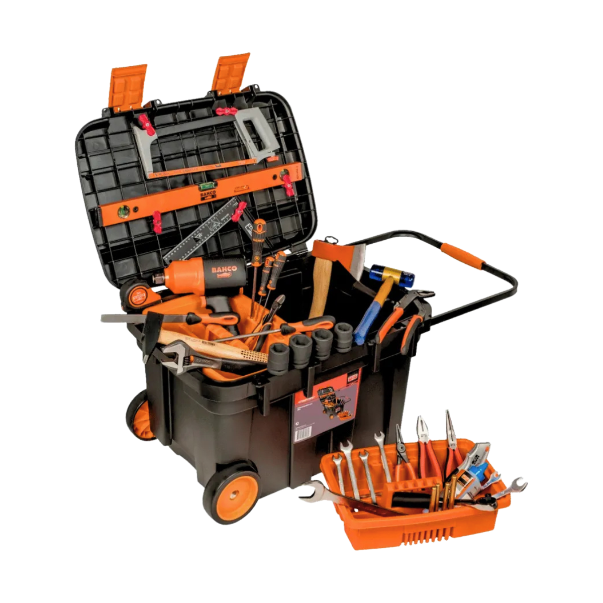 Kit Caja De Herramientas C/Rueda + Caja 27 lts Bahco-4