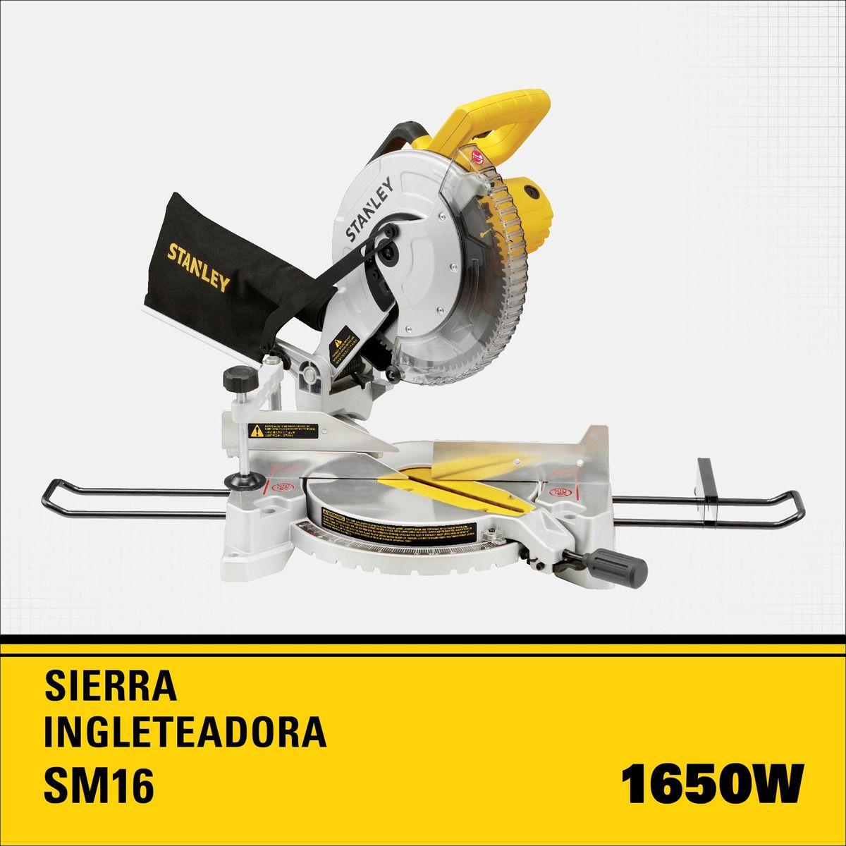Sierra Ingleteadora 10  1.650w Stanley Sm16-b2c-1