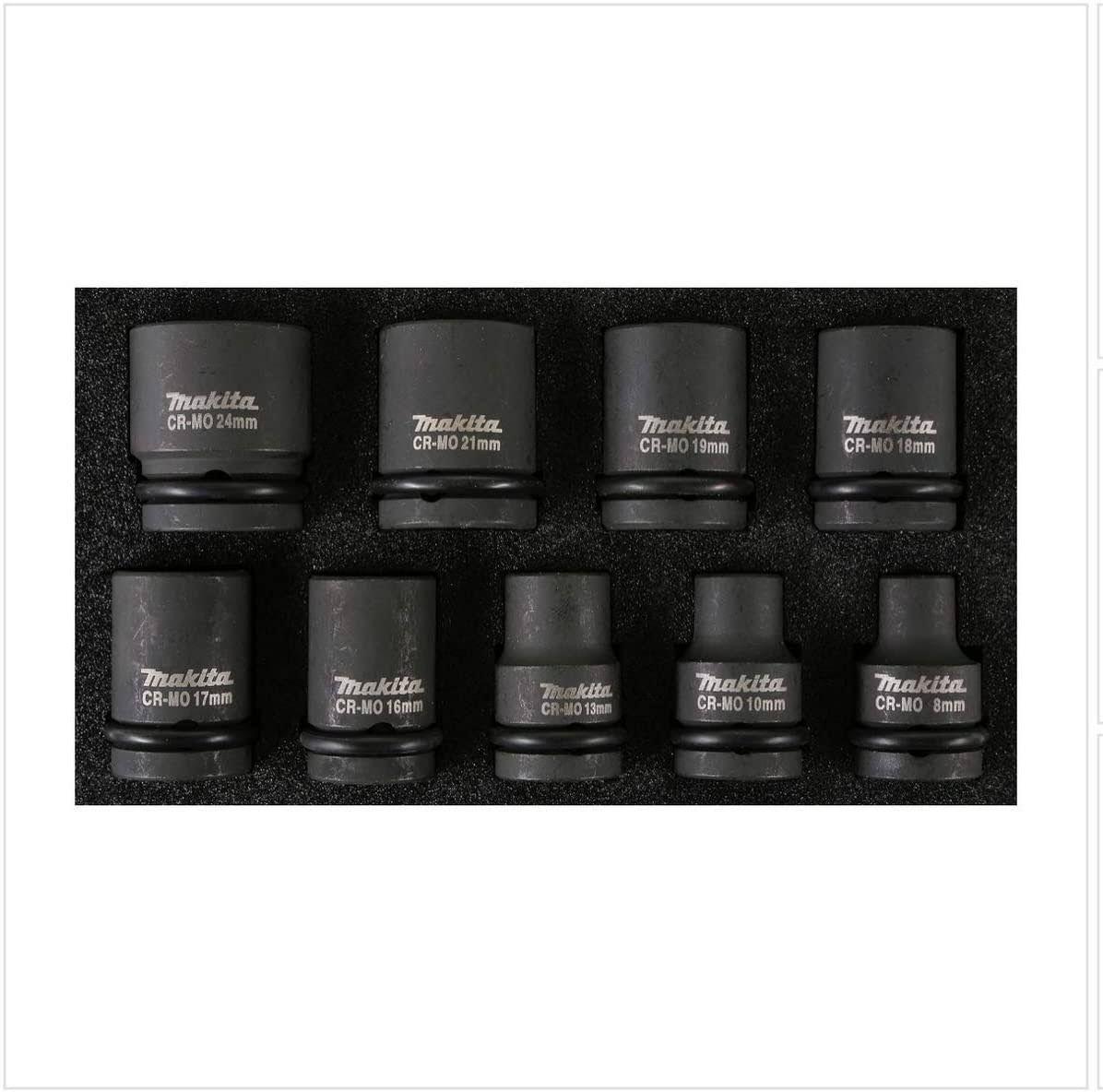 Juego De Dados De Impacto 1/2  9 Piezas Makita B-66232-3