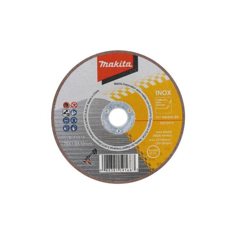 Set 5 Discos Abrasivos de Corte Makita 76x10 mm D-74815-5-2