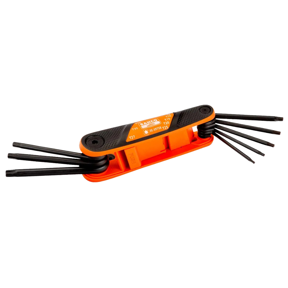 Juego de Llaves Torx en Navaja Mango Suave Bahco BE-8975-3