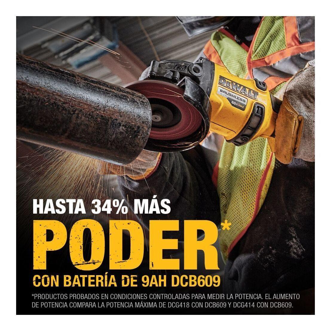 Esmeril Angular 4 1/2 60v Dewalt DCG418B Sin Baterias-4