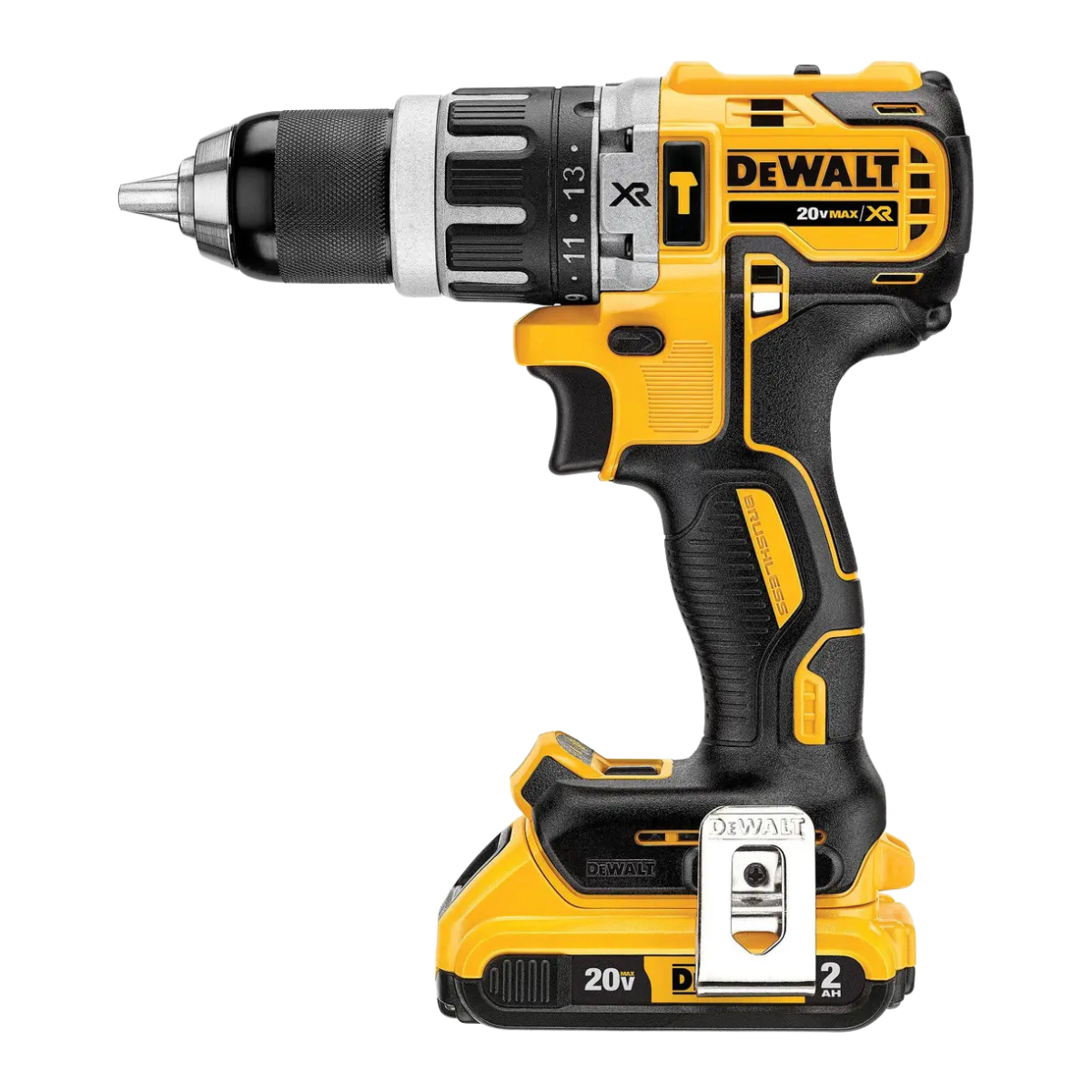 Kit DeWALT Taladro 20V 2Bat/Car + Porta Taladro 6 Bolsillos-2