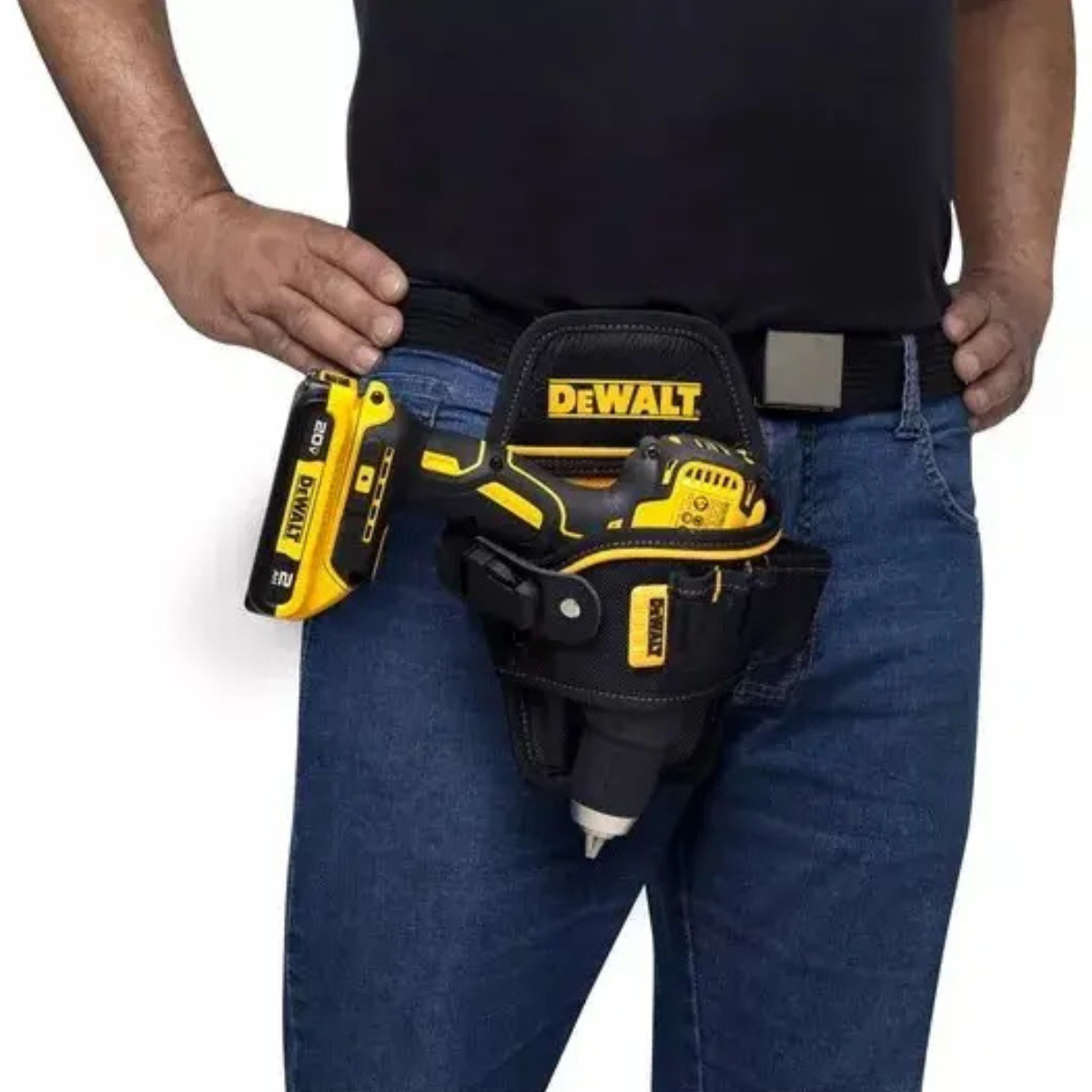 Kit DeWALT Taladro 20V 2Bat/Car + Porta Taladro 6 Bolsillos-5