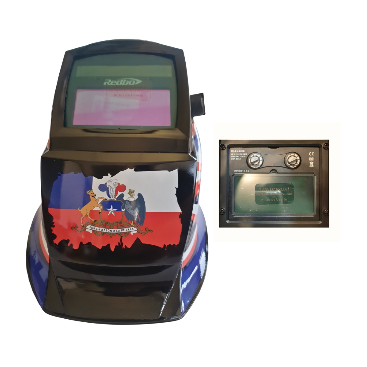 kit Soldadora Indura 160A + Máscara Redbo RBLYE33 + Guante-4