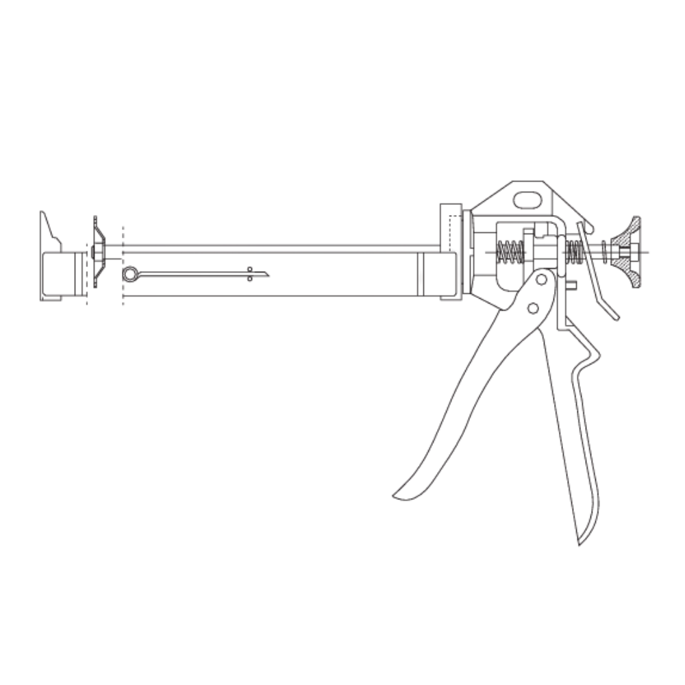 Pistola Aplicadora Para Silicona 9" 549-230-2 Irimo-4