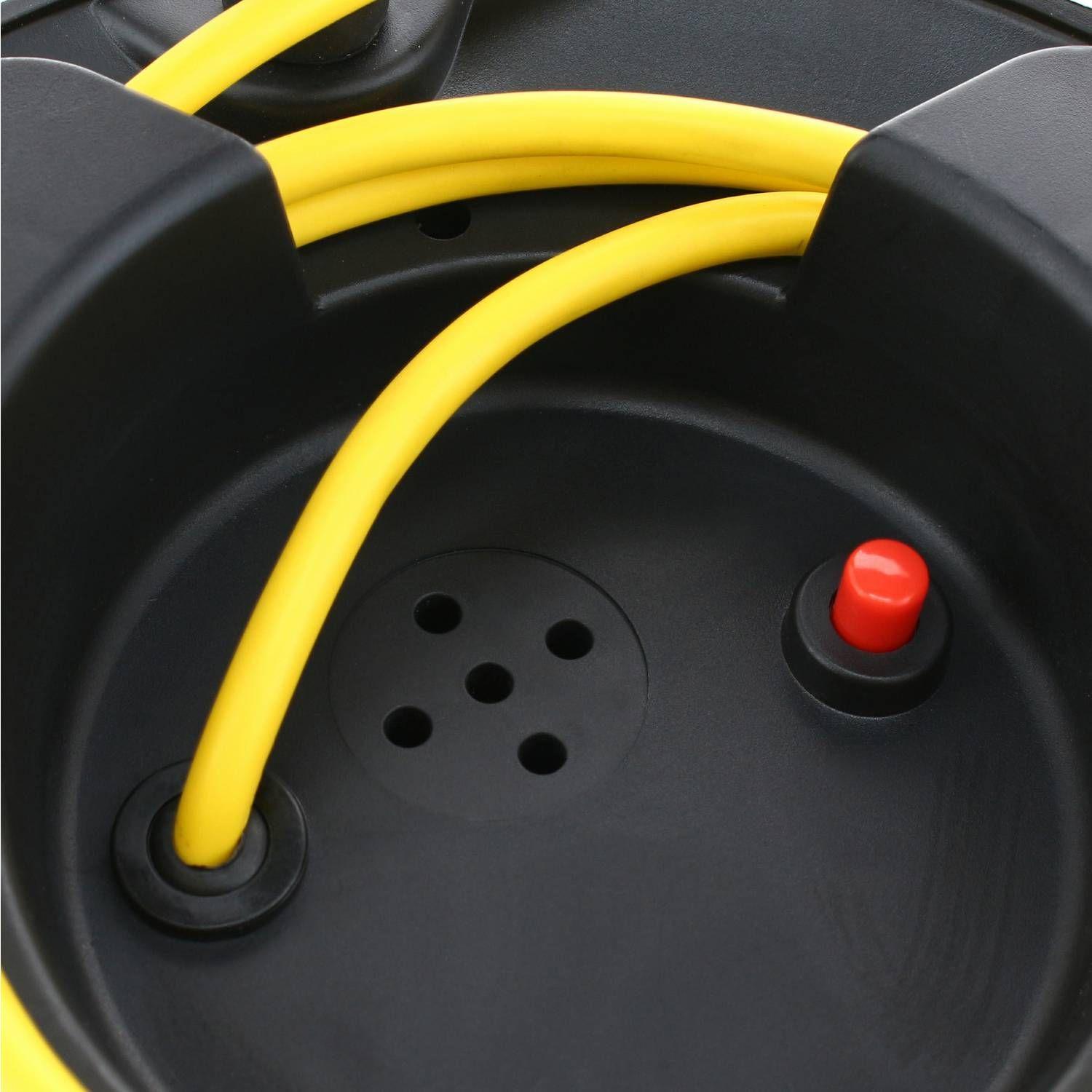 Alargador Carrete Eléctrico 3 Tomas 25 M Schuko-3