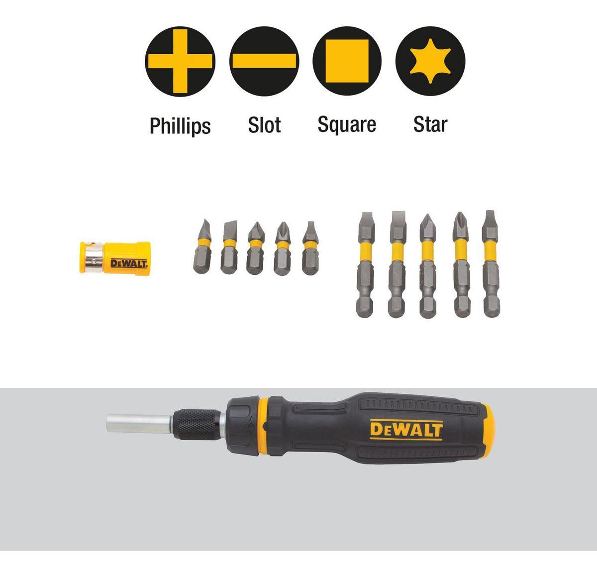 Set Destornillador Telescópico Multibroca Dewalt Dwht66567-2