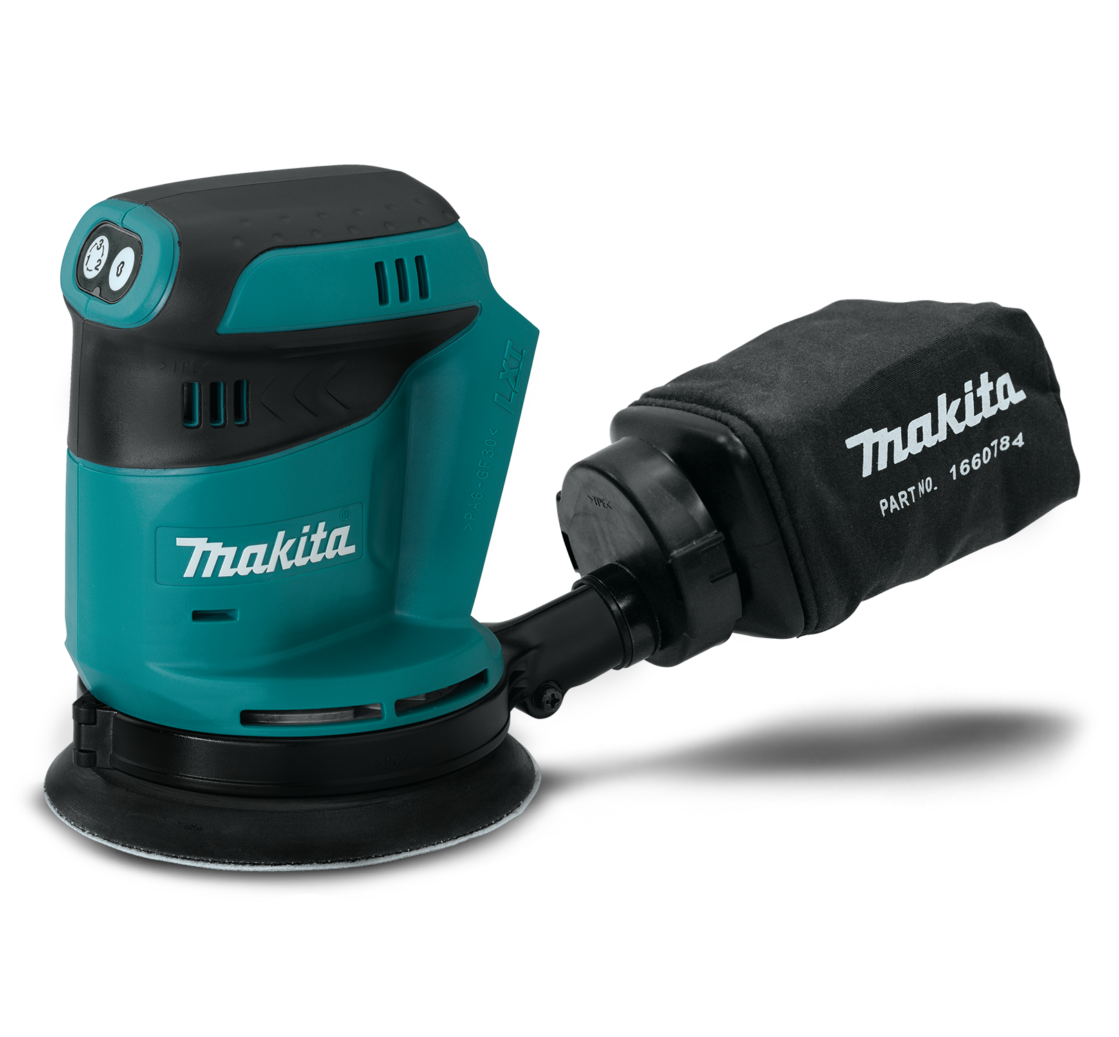 Lijadora Rotorbital 125mm 5' 18v Makita DBO180Z Sin Baterias-8