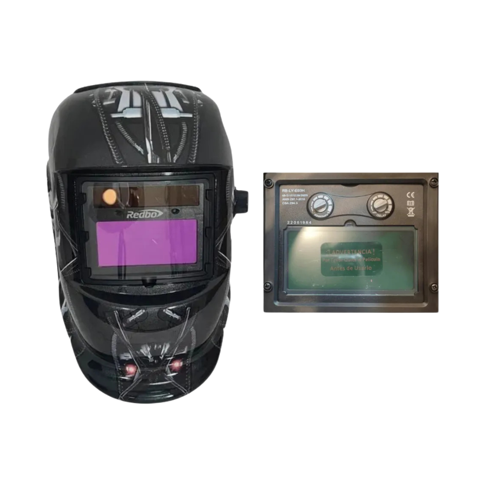kit Soldadora Indura MMA 160 A + Máscara Fotosensible Redbo-5