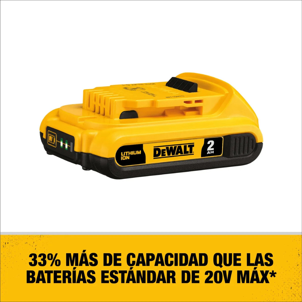 Kit Baterías Cargador + 2Bat. 2Ah 20v Dewalt Dcb203C2-2