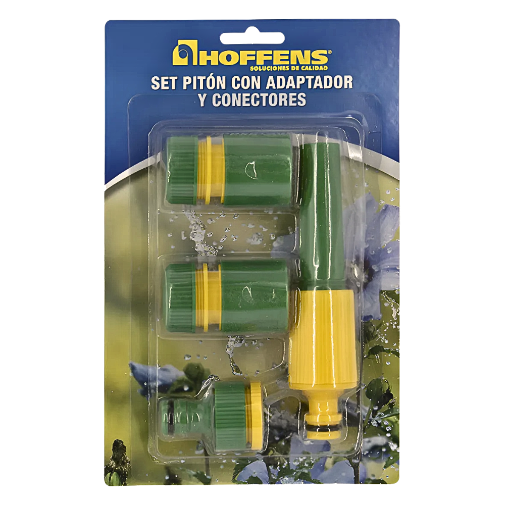 Kit Manguera + Accesorios Jardín Bicolor 1/2"10Mts  HOFFENS-3