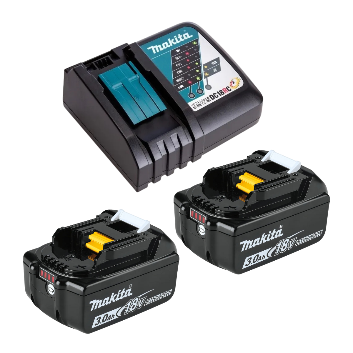 Taladro PercutorInalámbrico 18vCar/2Bat3ah Makita Dhp490rfx2-5