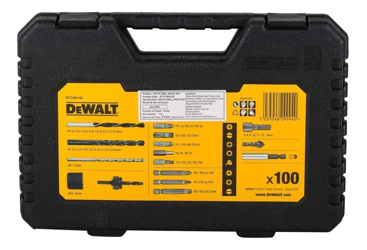 Set 100 Piezas Para Taladrar Y Atornillar Dewalt Dt71563-qz-6