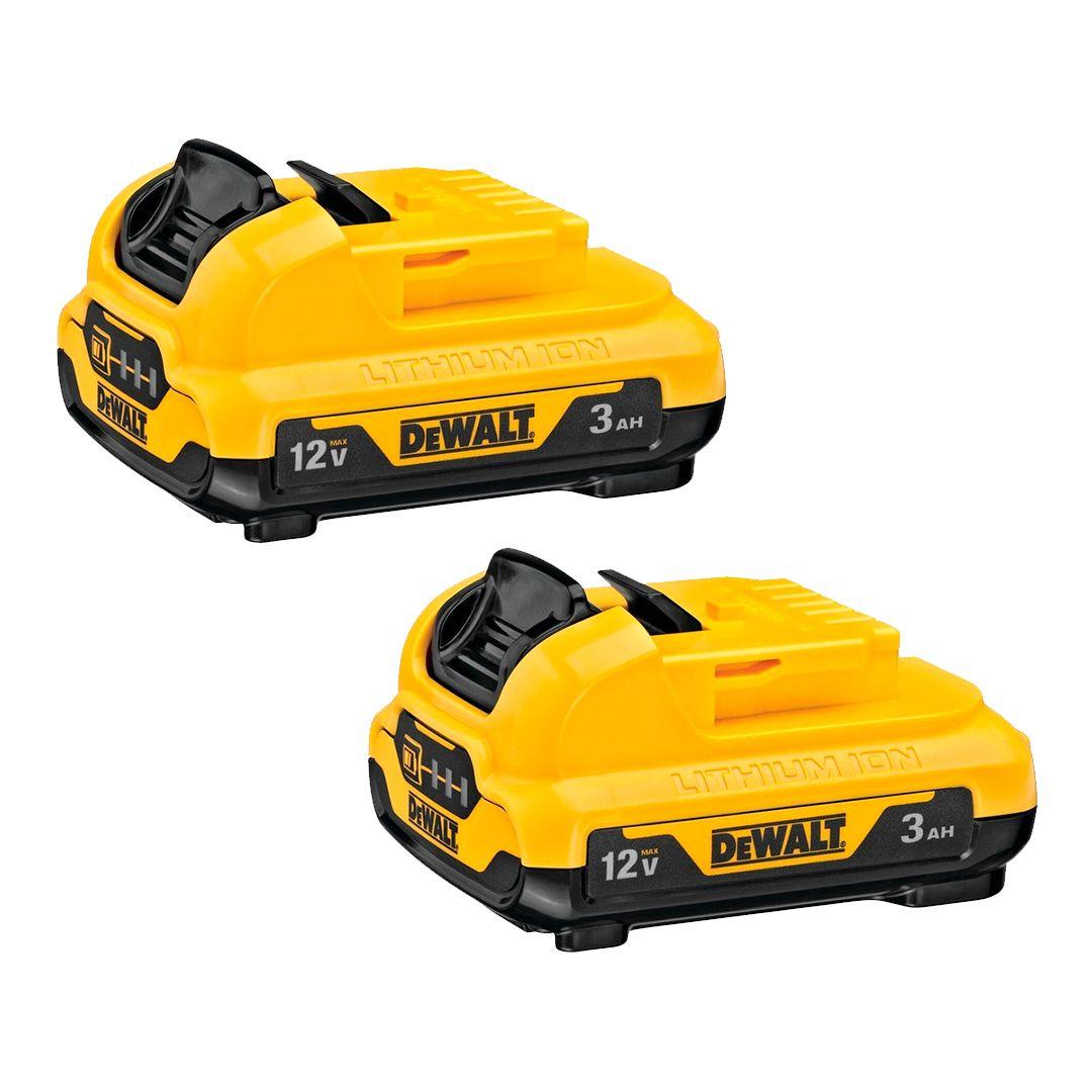 Pack 2 Baterías Ion De Litio 12v Dewalt Dcb124-2b3-0