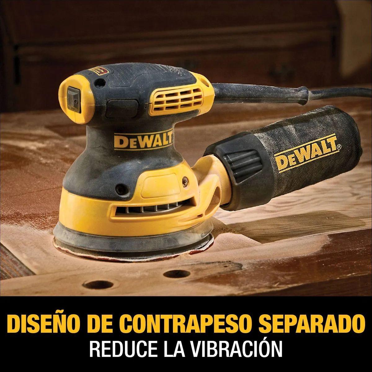 Lijadora Rotoorbital 280w Dwe6421-b2 Dewalt + 5 Lijas-6