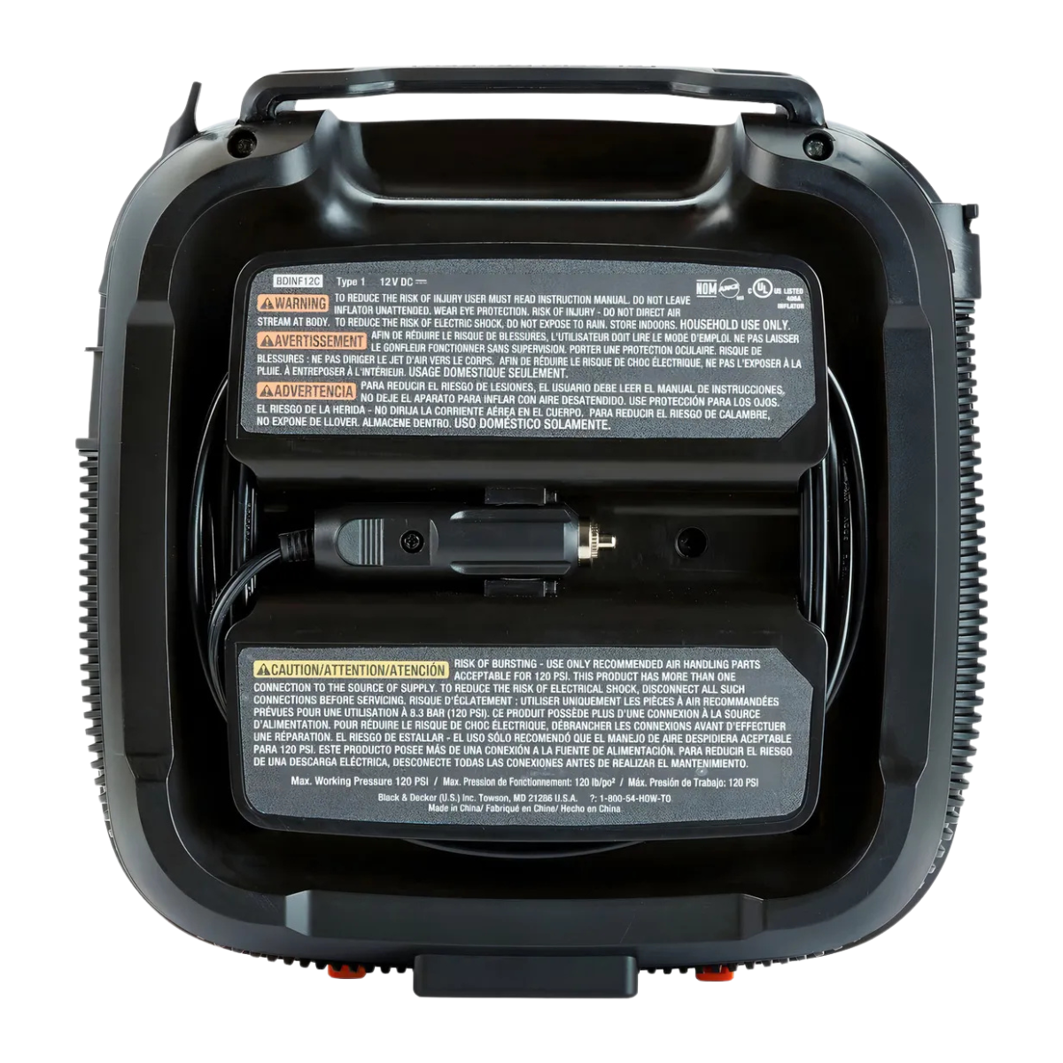 Inflador Multipropósito Black+Decker BDINF12-LA-2