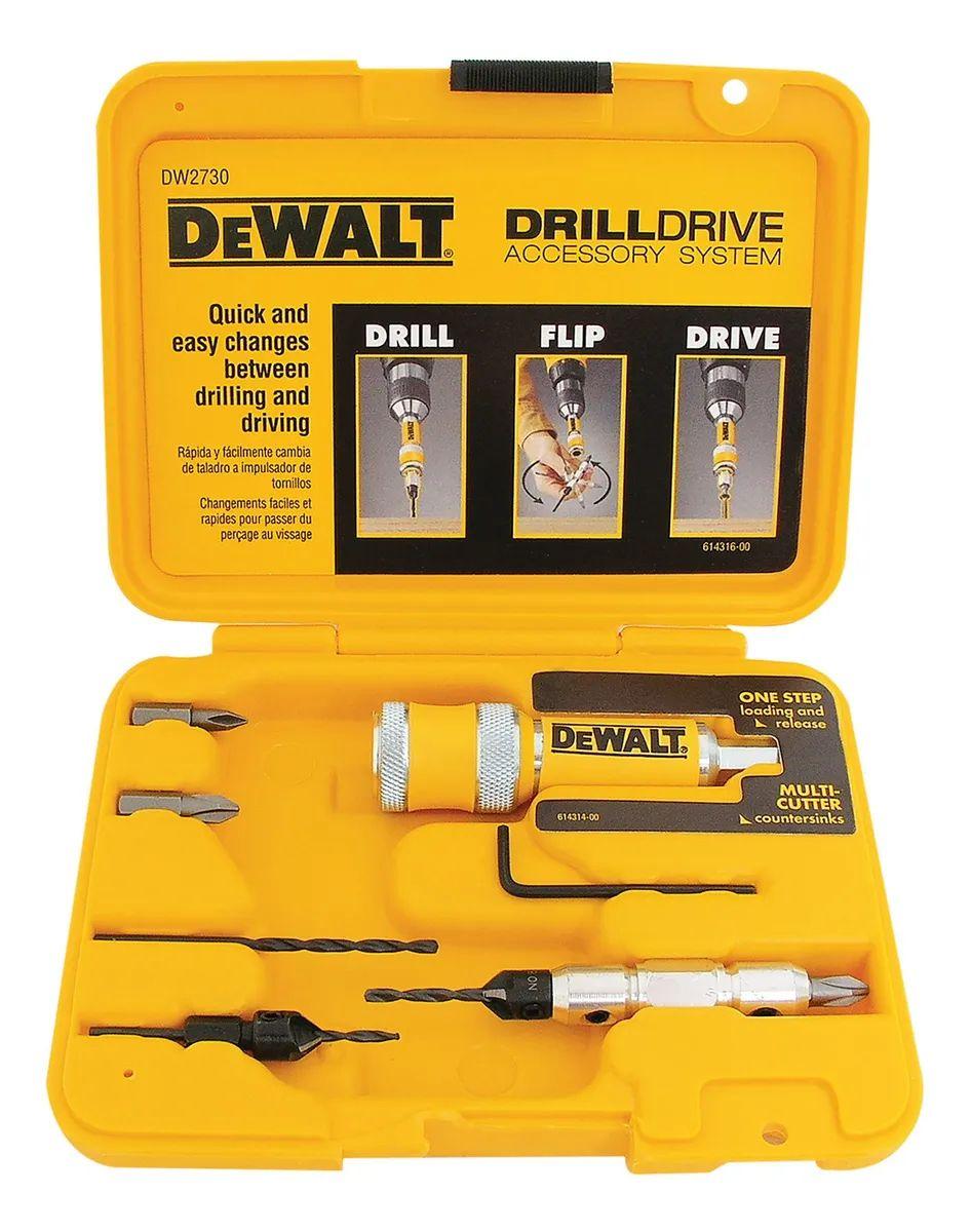 Set Avellanador Para Atornillar 8 Piezas Dewalt Dw2730-0