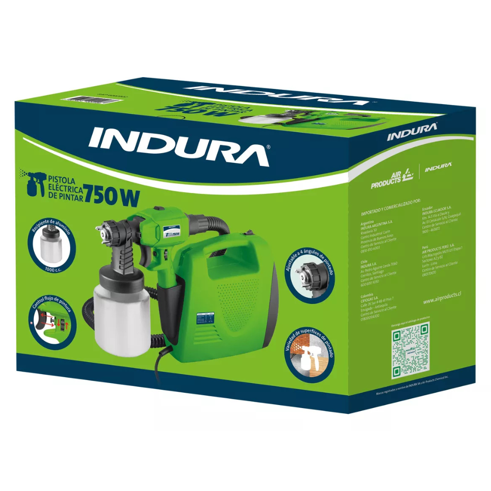 Pistola para Pintar Indura 750w-3