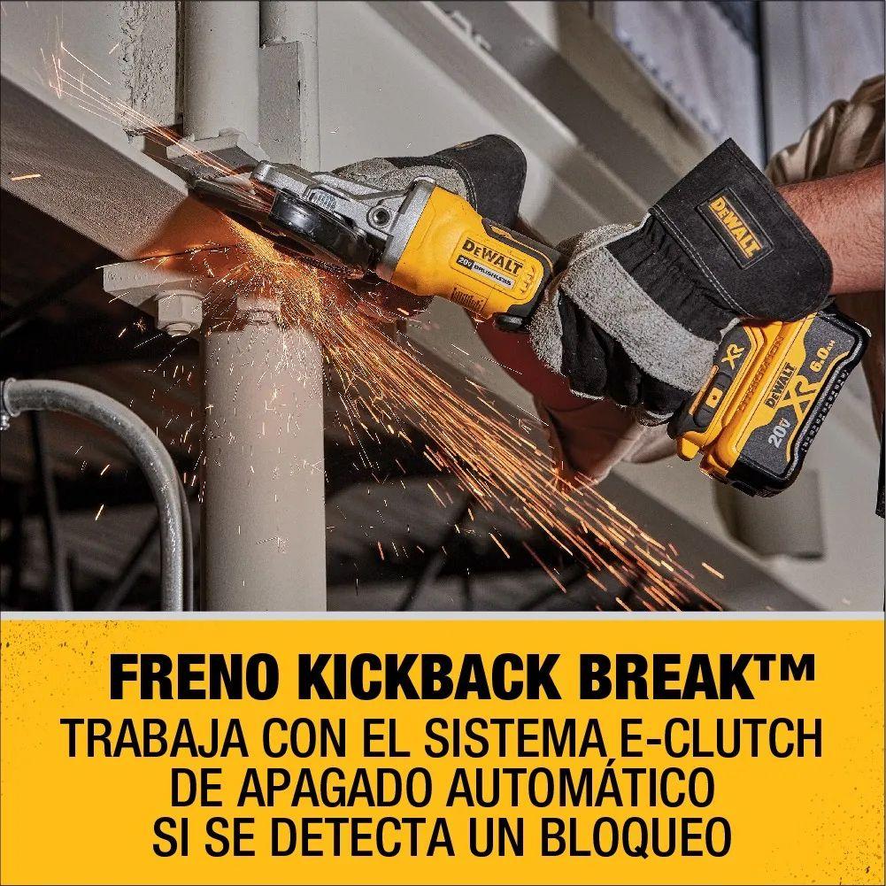 Esmeril Angular 4-1/2 20v + 1 Bat 5ah Dewalt Dcg413p1-4