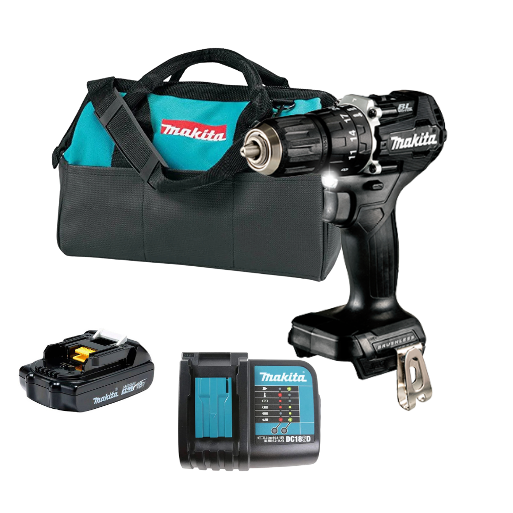 Taladro Percutor Inalámbrico 18v Makita Dhp487z + 1 Bateria-9