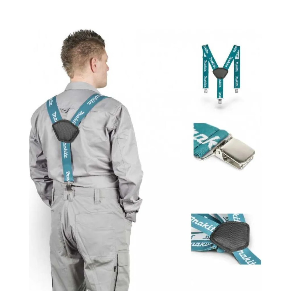 Tirantes Textil Con Clip 50mm Makita E-05402 Color Turquesa-5