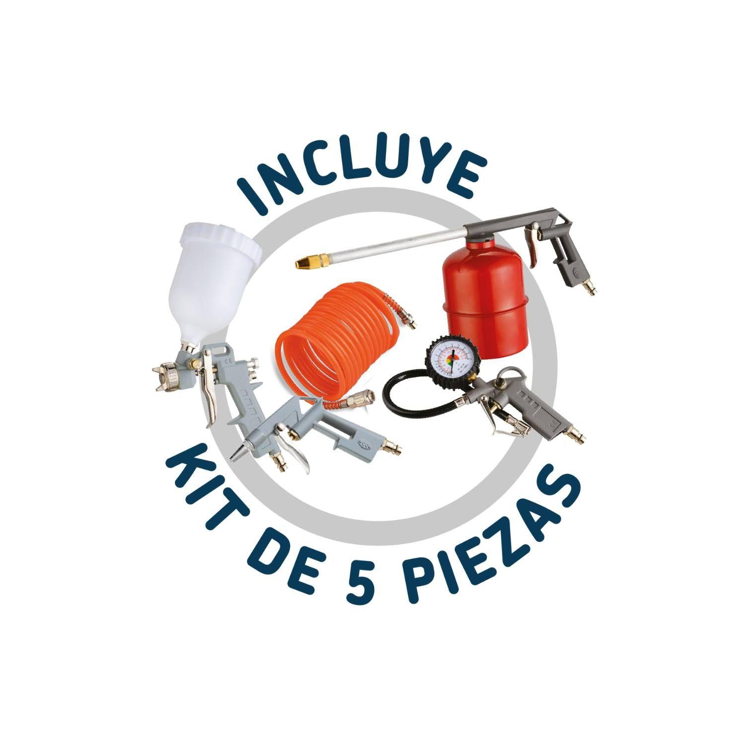 Compresor 24 Lt 2HP Vento 2000 Pro + Kit Indura-2