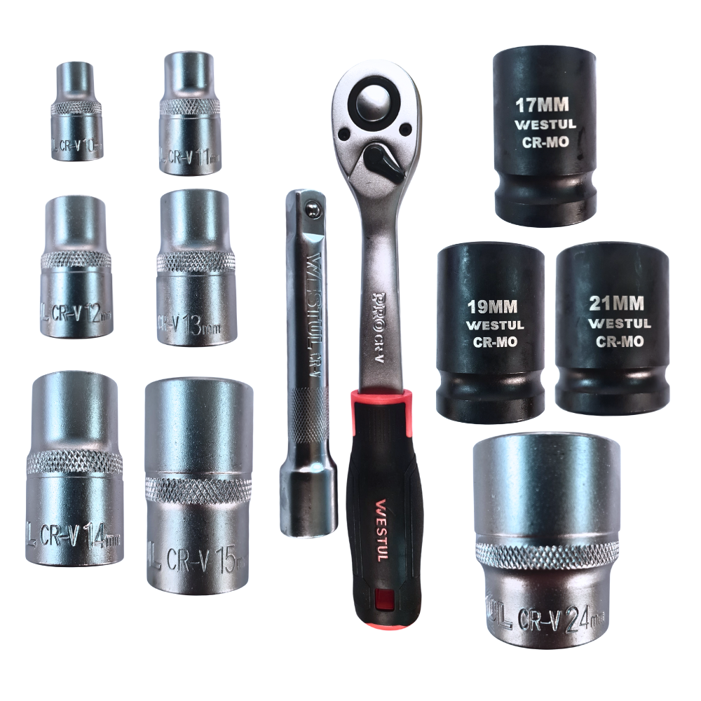 Set De Juego Dados Con Tubo 1/2 12Pza Westul WT-SS12-0