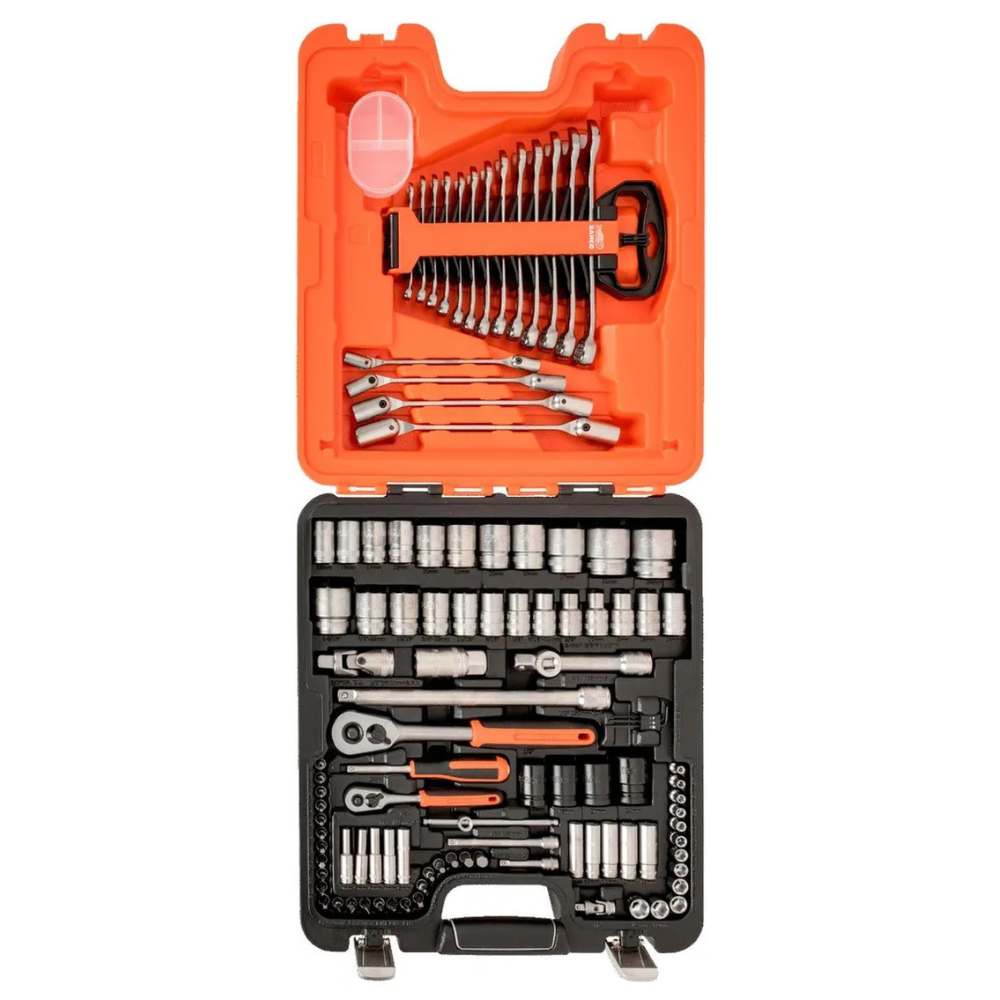 Juego De Dados 1/4-1/2 Llaves Combinadas 106 Pzs Bahco S106-2