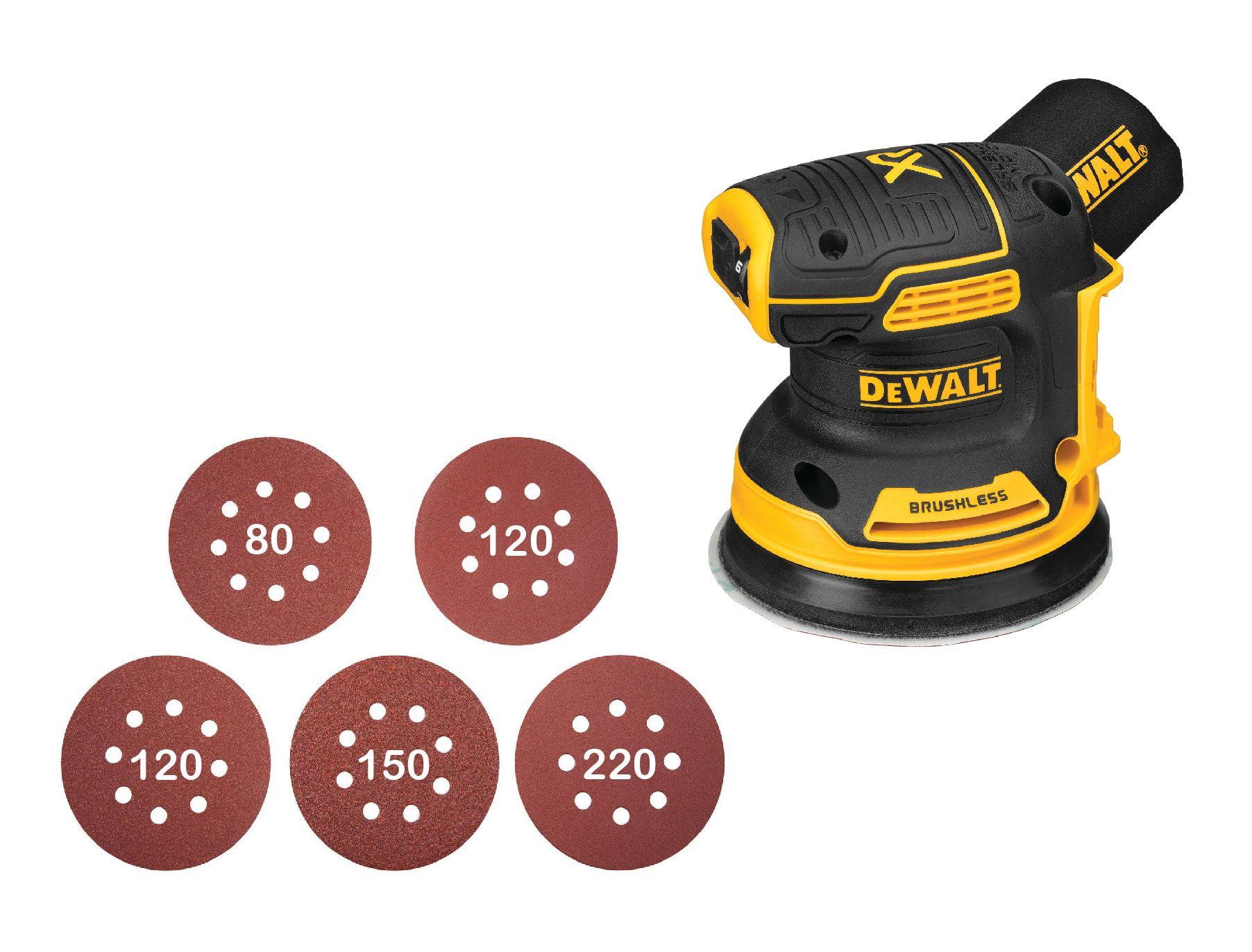 Lijadora Orbital Inalámb. 20v Xr Dewalt Dcw210b + 5 Lijas-2