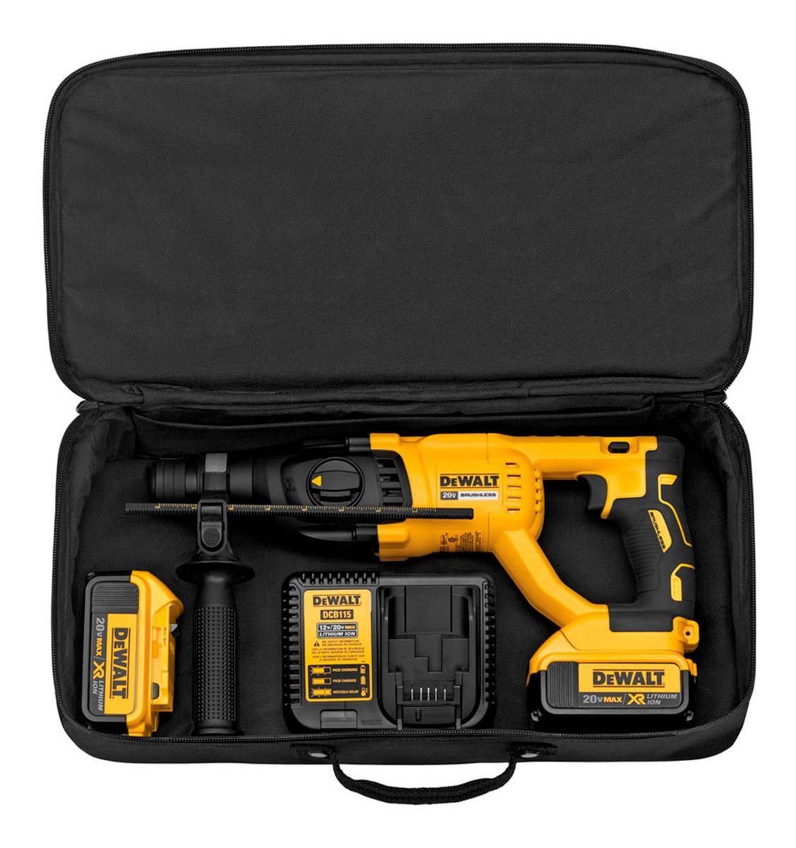 Rotomartillo 20v + 2 Baterías + Cargador Dewalt Dch133m2-b2-4
