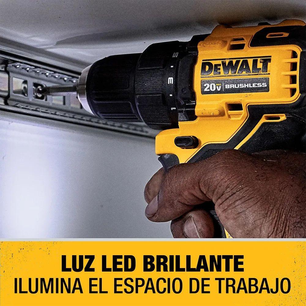 Taladro Atornillador Atomic 20v + 2 Bat Dewalt Dcd708d2-b2-4