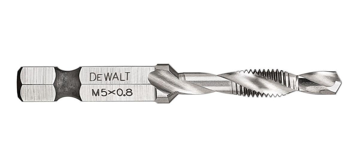 Broca Impacto Punta Macho 5x0,8mm (m5) Dewalt Dwadtqtr5mm8-1