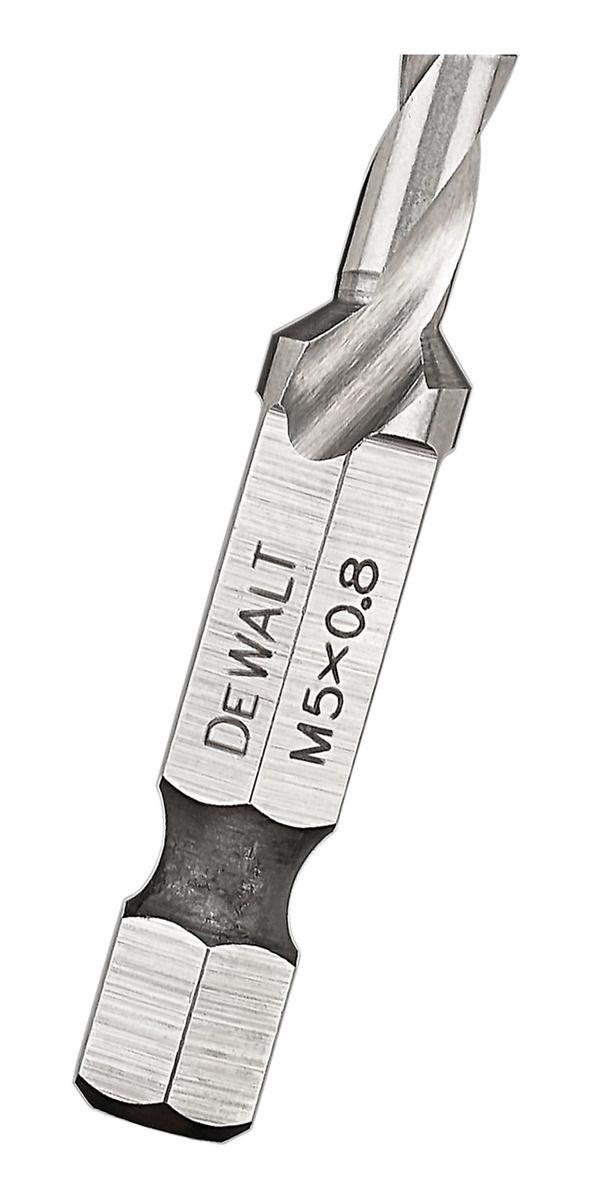 Broca Impacto Punta Macho 5x0,8mm (m5) Dewalt Dwadtqtr5mm8-3