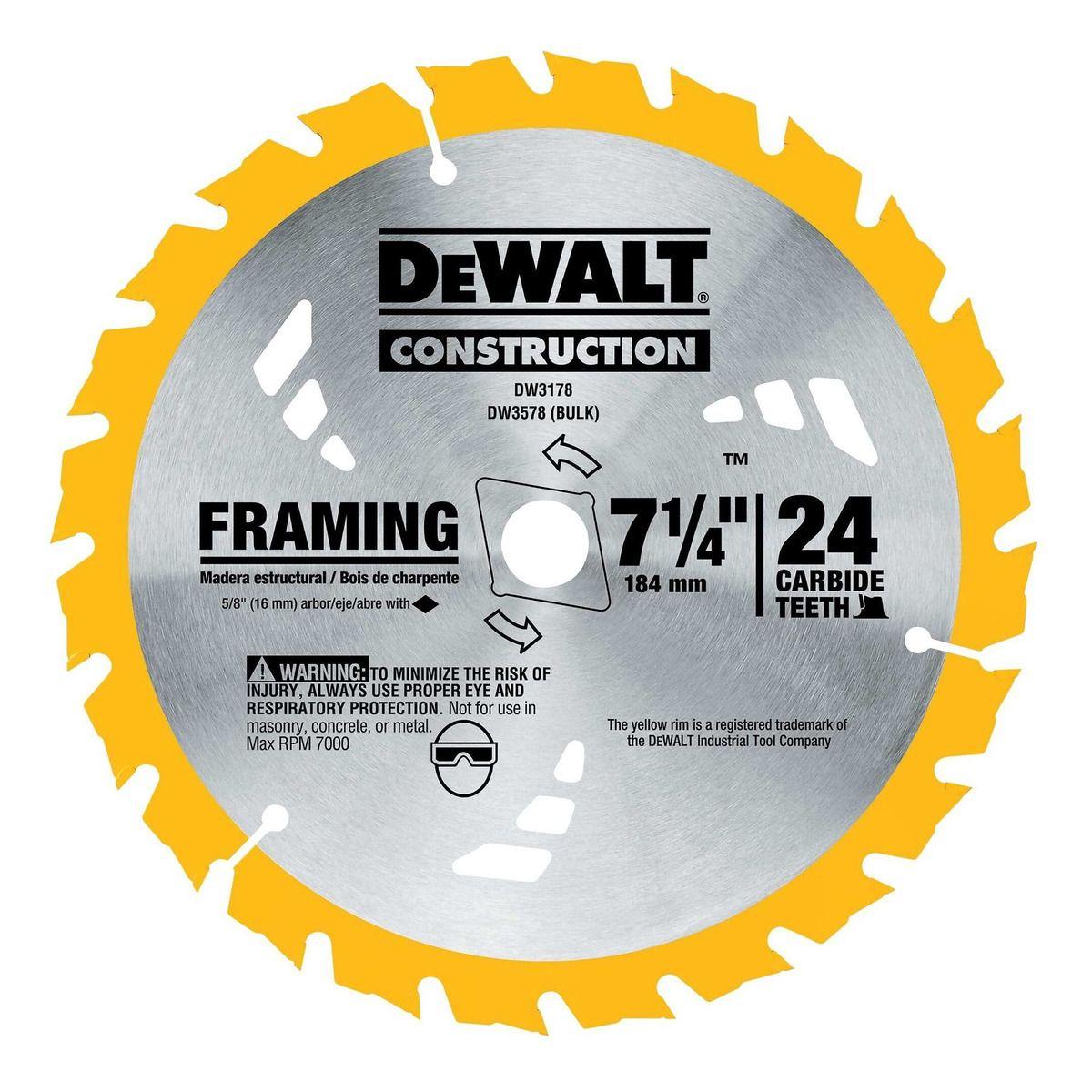 Kit Sierra Circular 7 1/4 + 2b +1c + Accs Dewalt Dcs578t2-b2-4