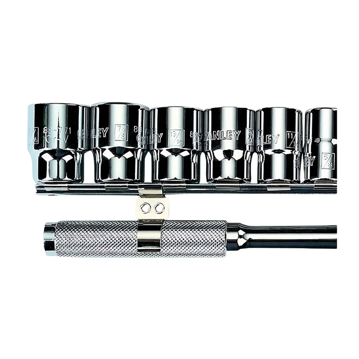 Juego De Dados Métrico Mando 1/2 11 Piezas Stanley 86-734-2