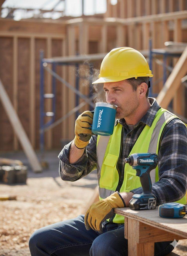 Mug Taza Térmica Makita De Acero Inoxidable M-mug-ver-2-3