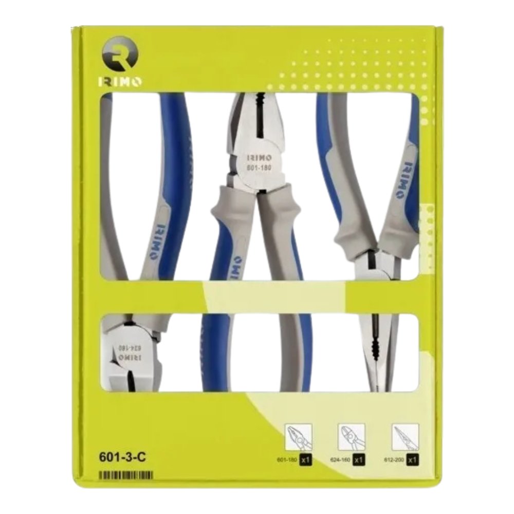 Set Juego Pinzas Y Alicate Irimo 3 Piezas 6013C-4