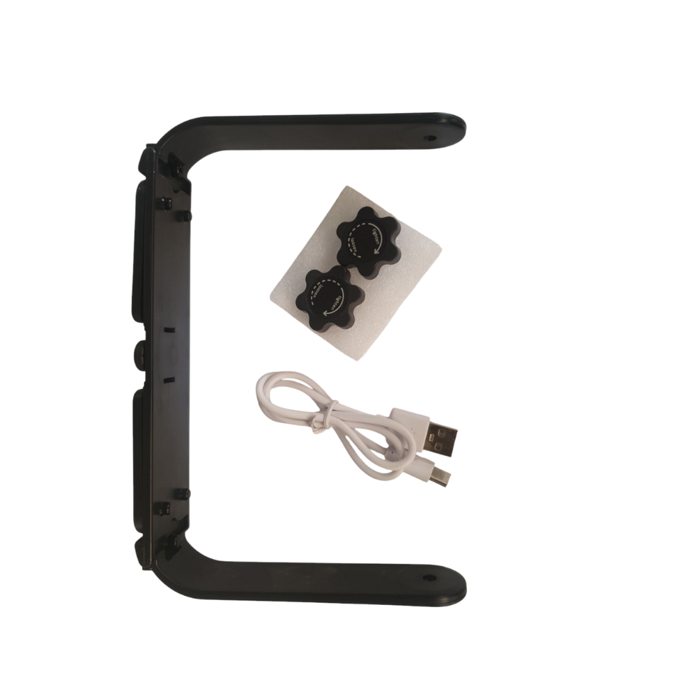 Proyector Solar 10w Led Con Usb Negro Luz Dia/calida/rb-3