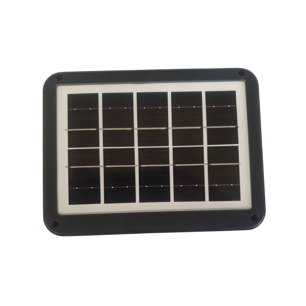 Proyector Solar 10w Led Con Usb Negro Luz Dia/calida/rb-4