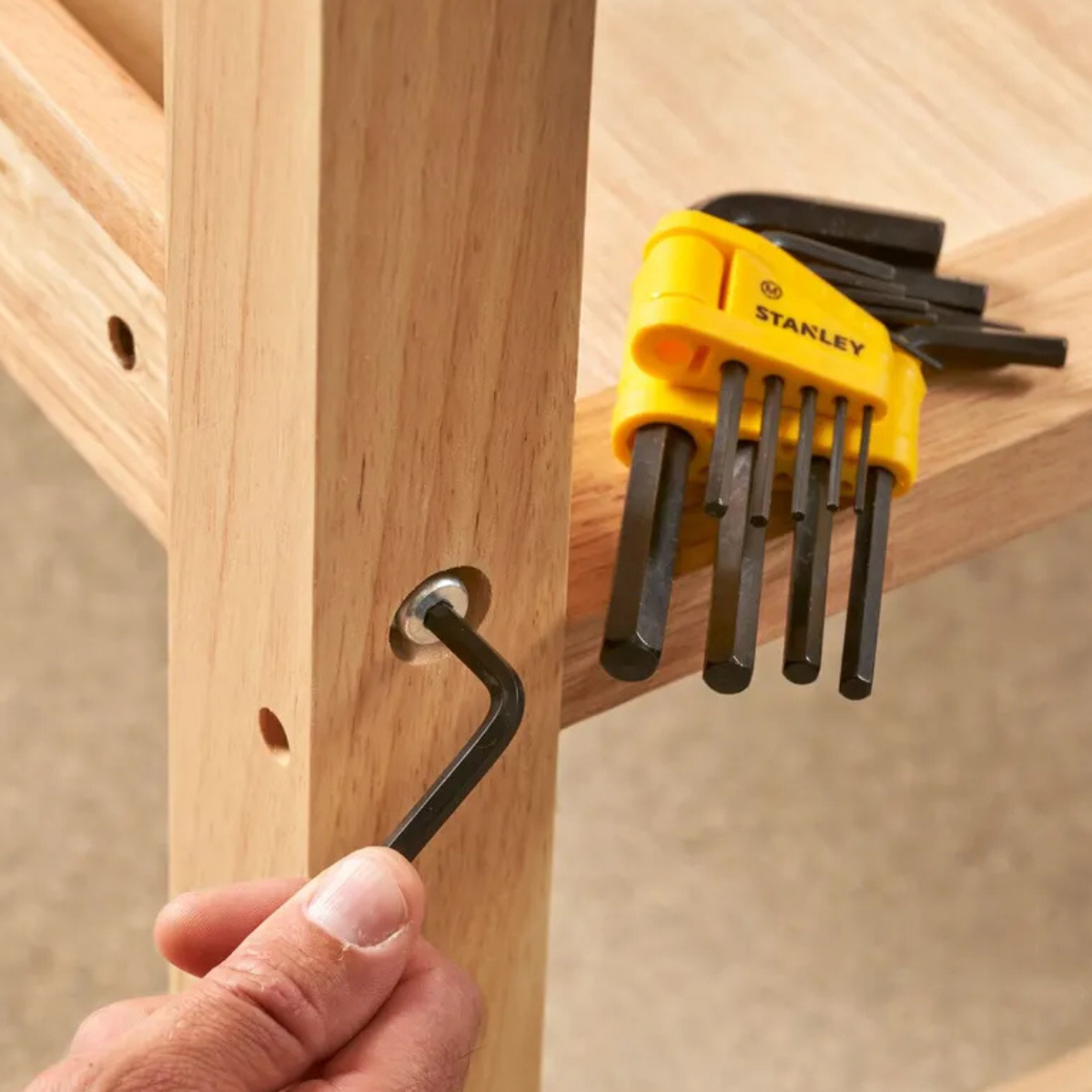 Set De 10 Llaves Allen Hexagonales Stanley 69-253-2