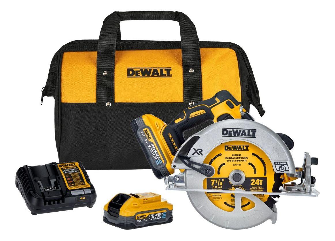 Sierra Circular 7-1/4 20v XR 2 Bat 5ah Dewalt DCS570H2-8