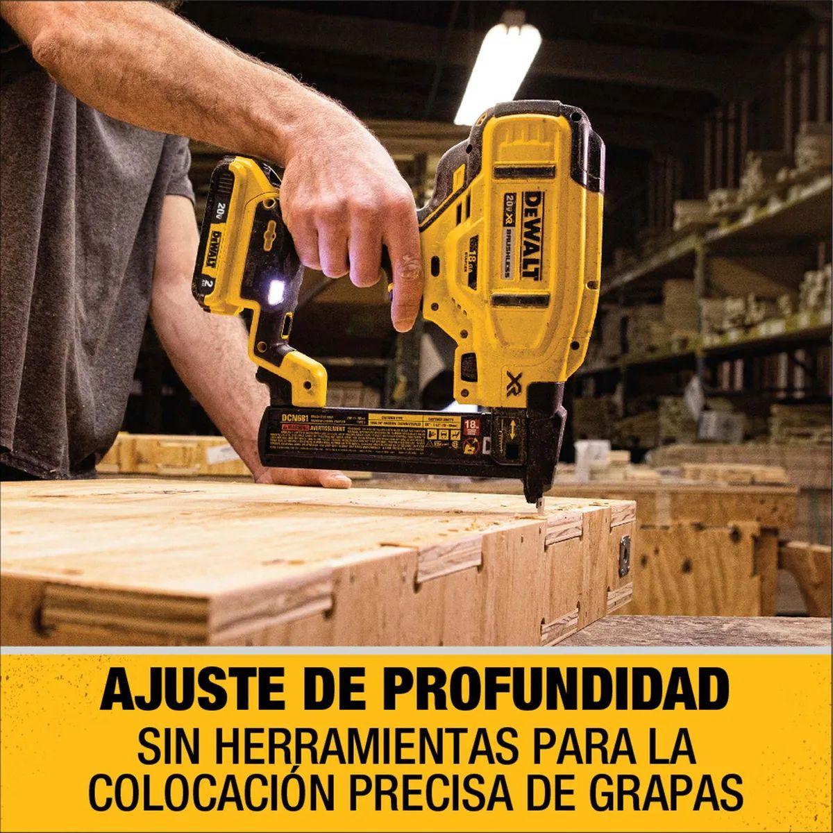 Engrapadora De Corona Angosta 20v Sin Batería Dewalt Dcn681b-3