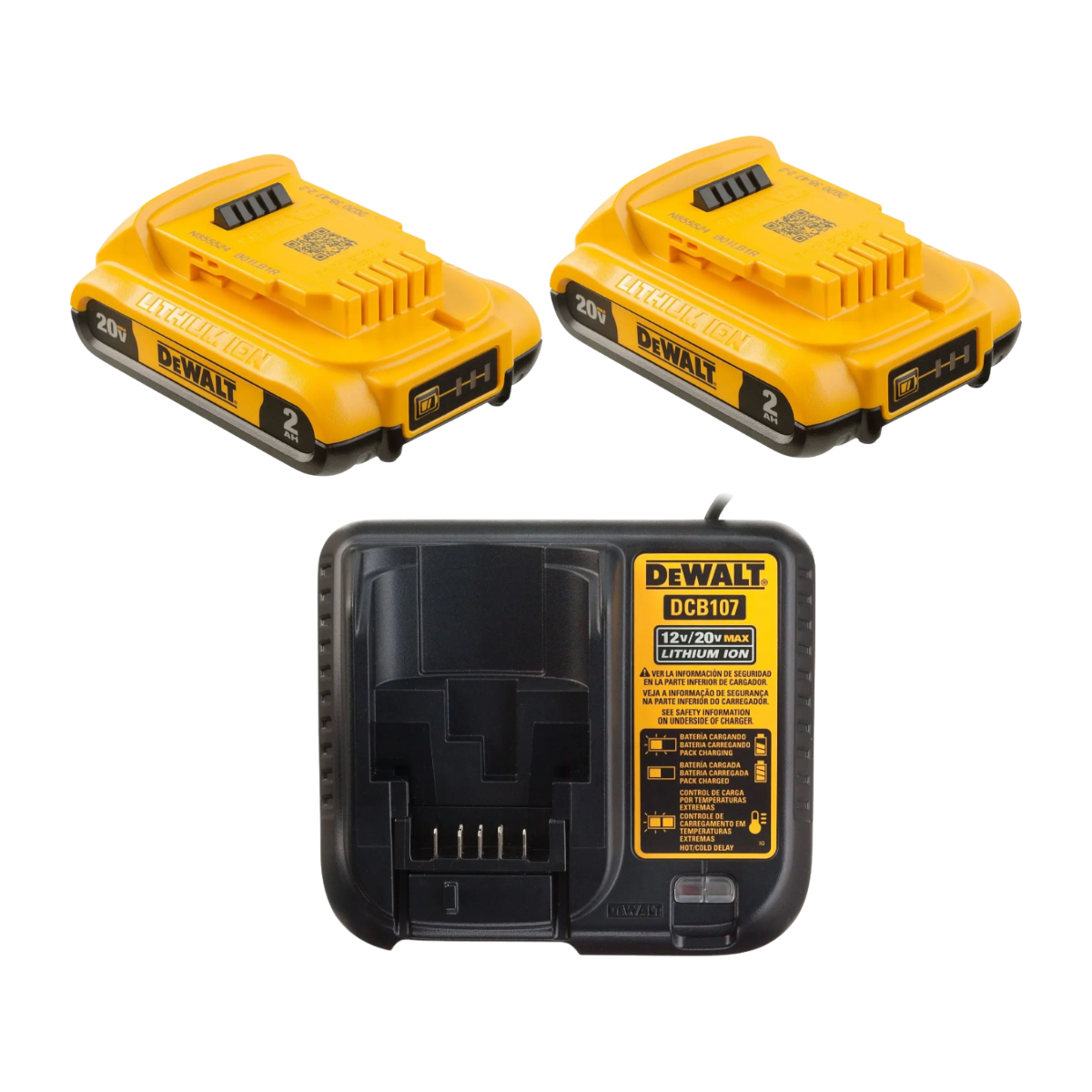 Kit Taladro Percutor/Atornillador DeWALT DCK223 20V+Cuchillo-3