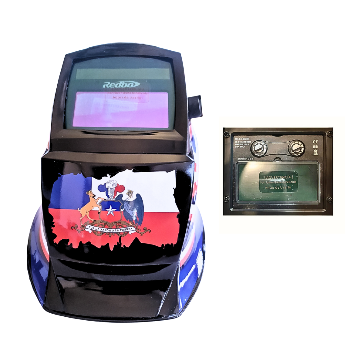 Máscara Para Soldar Fotosensible Profesional Redbo RBLYE33-2